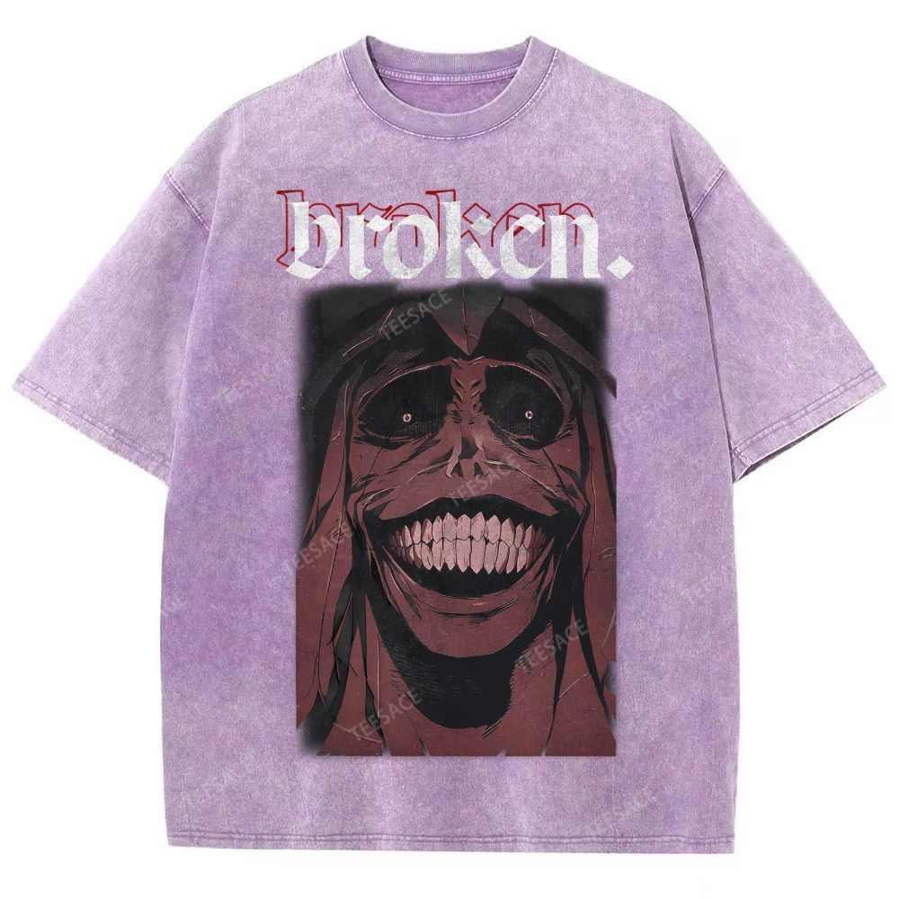 Solo Leveling Broken Unisex Fit Washed T-Shirt  
