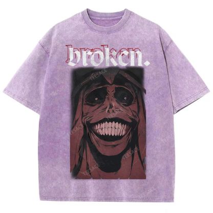 Solo Leveling Broken Unisex Fit Washed T-Shirt  