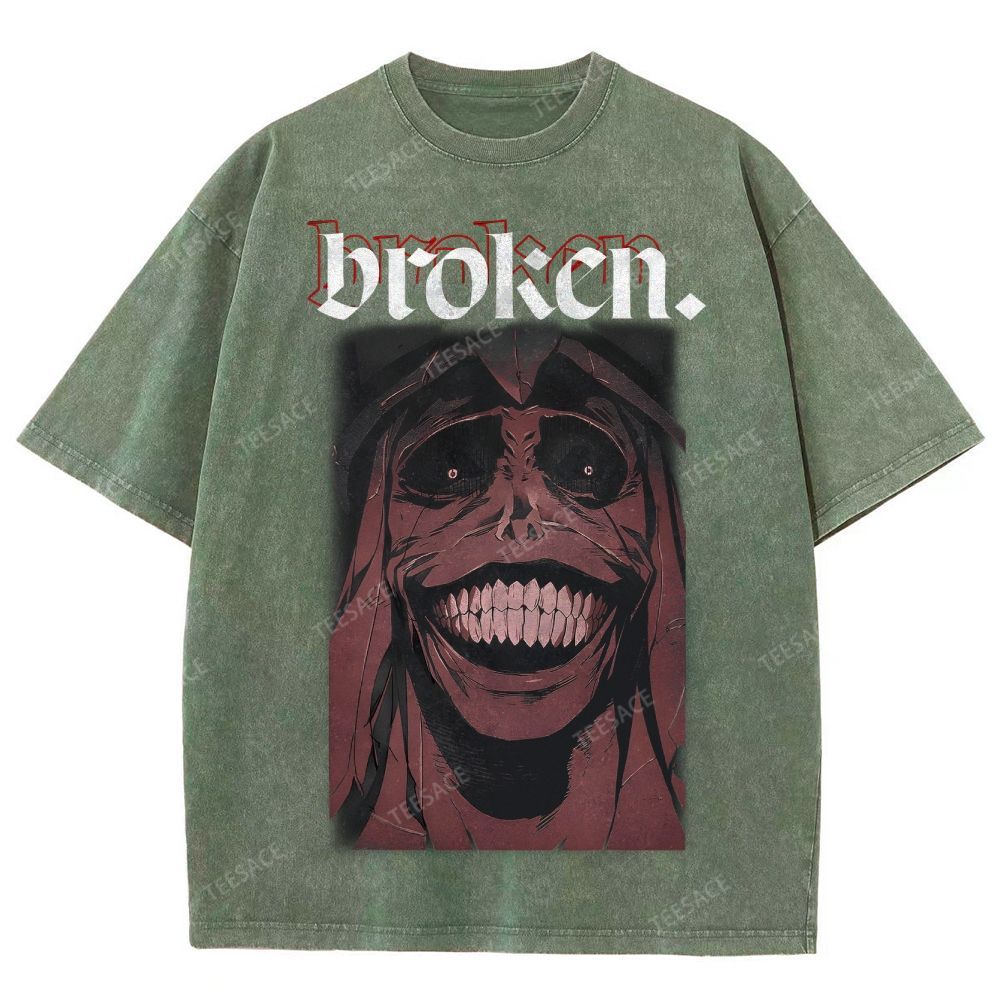 Solo Leveling Broken Unisex Fit Washed T-Shirt  