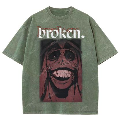 Solo Leveling Broken Unisex Fit Washed T-Shirt  