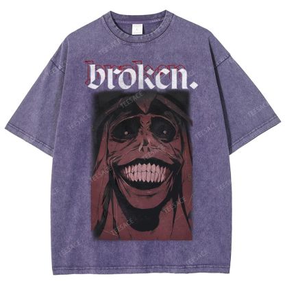 Solo Leveling Broken Unisex Fit Washed T-Shirt  