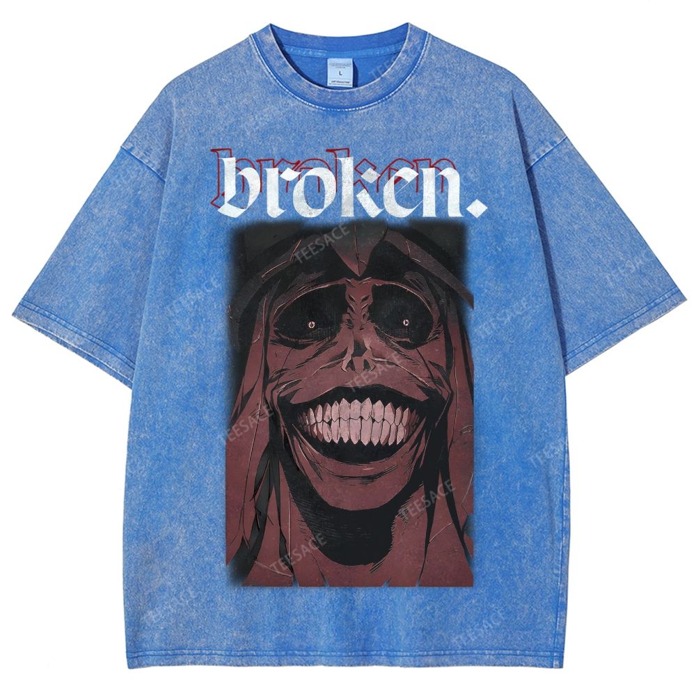 Solo Leveling Broken Unisex Fit Washed T-Shirt  