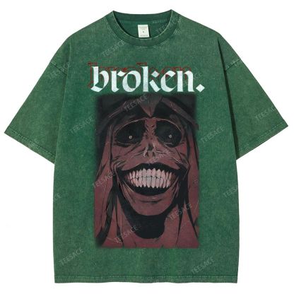 Solo Leveling Broken Unisex Fit Washed T-Shirt  