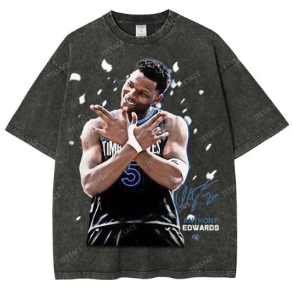 ANTHONY EDWARDS Unisex Fit Washed T-Shirt 