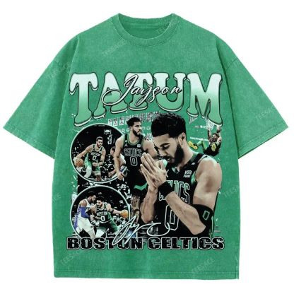 JAYSON TATUM TEE Unisex Fit Washed T-Shirt 