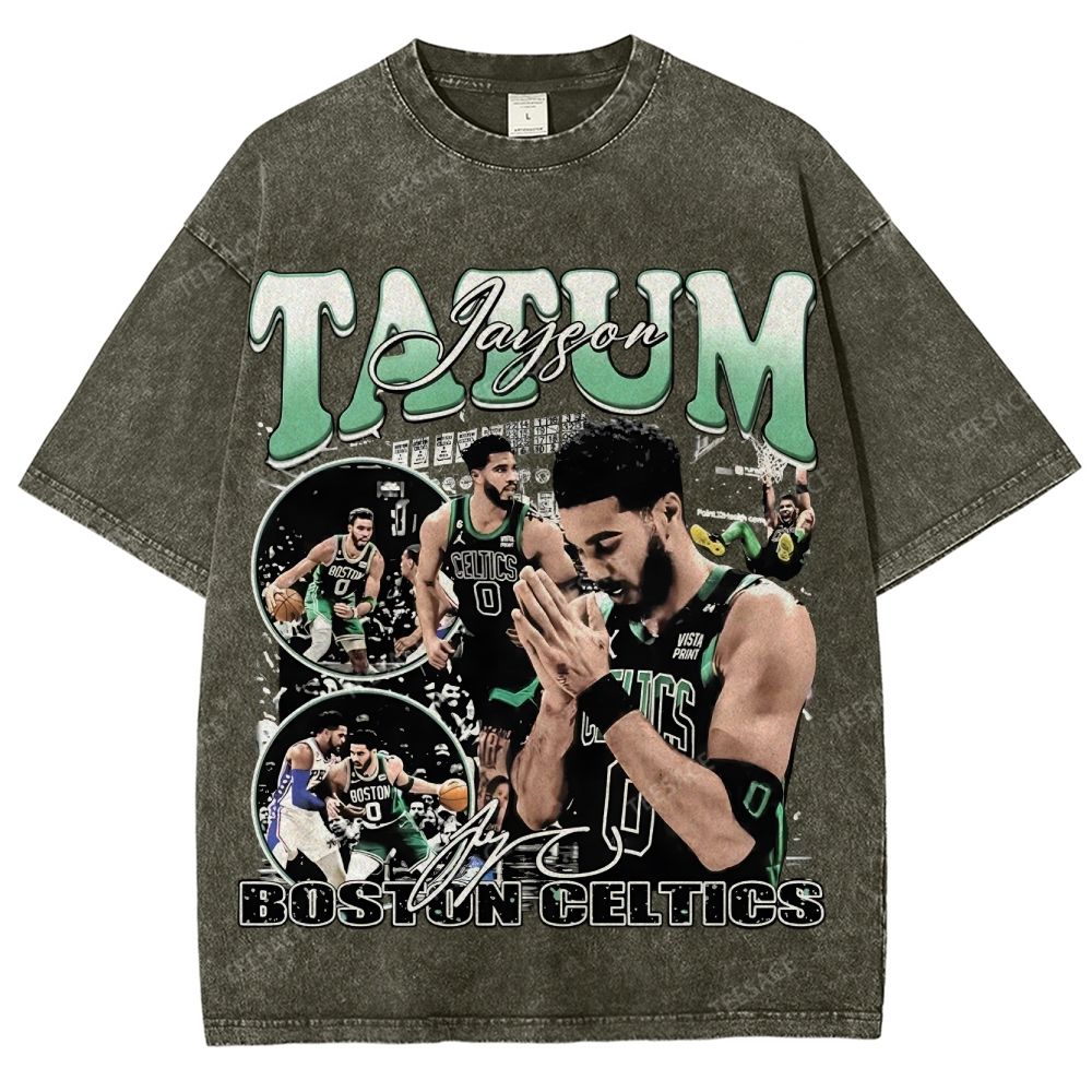 JAYSON TATUM TEE Unisex Fit Washed T-Shirt 