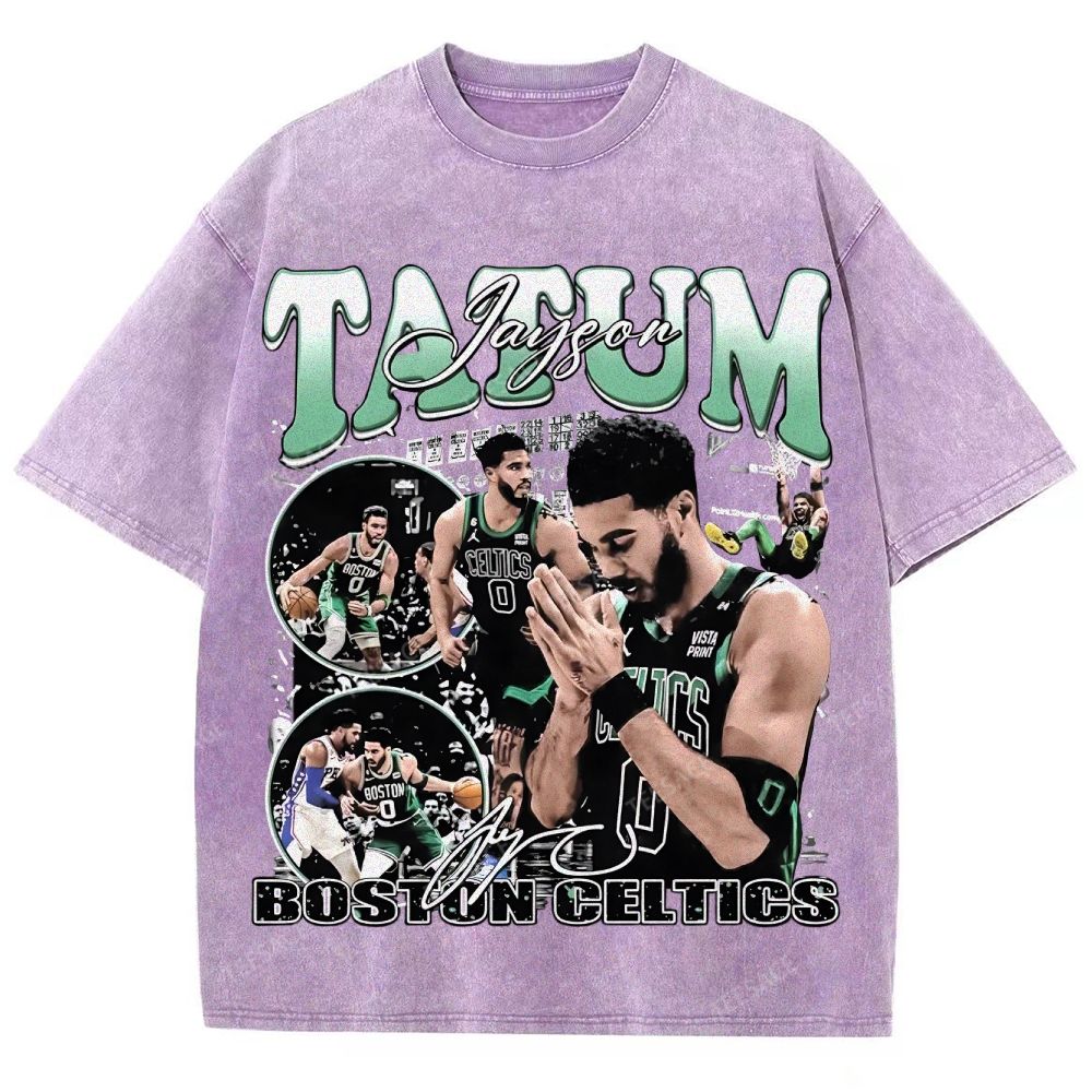 JAYSON TATUM TEE Unisex Fit Washed T-Shirt 