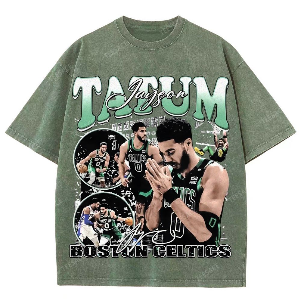 JAYSON TATUM TEE Unisex Fit Washed T-Shirt 