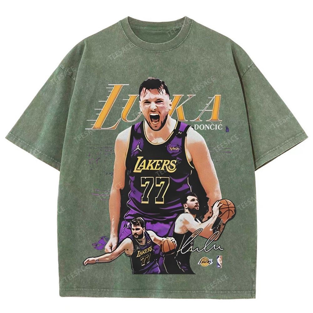 LUKA DONCIC Unisex Fit Washed T-Shirt 2505011321