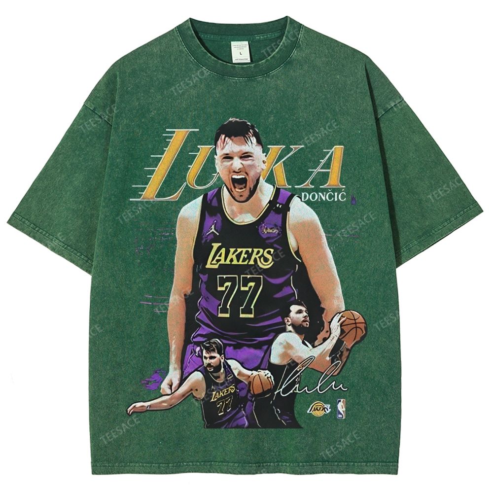 LUKA DONCIC Unisex Fit Washed T-Shirt 2505011321