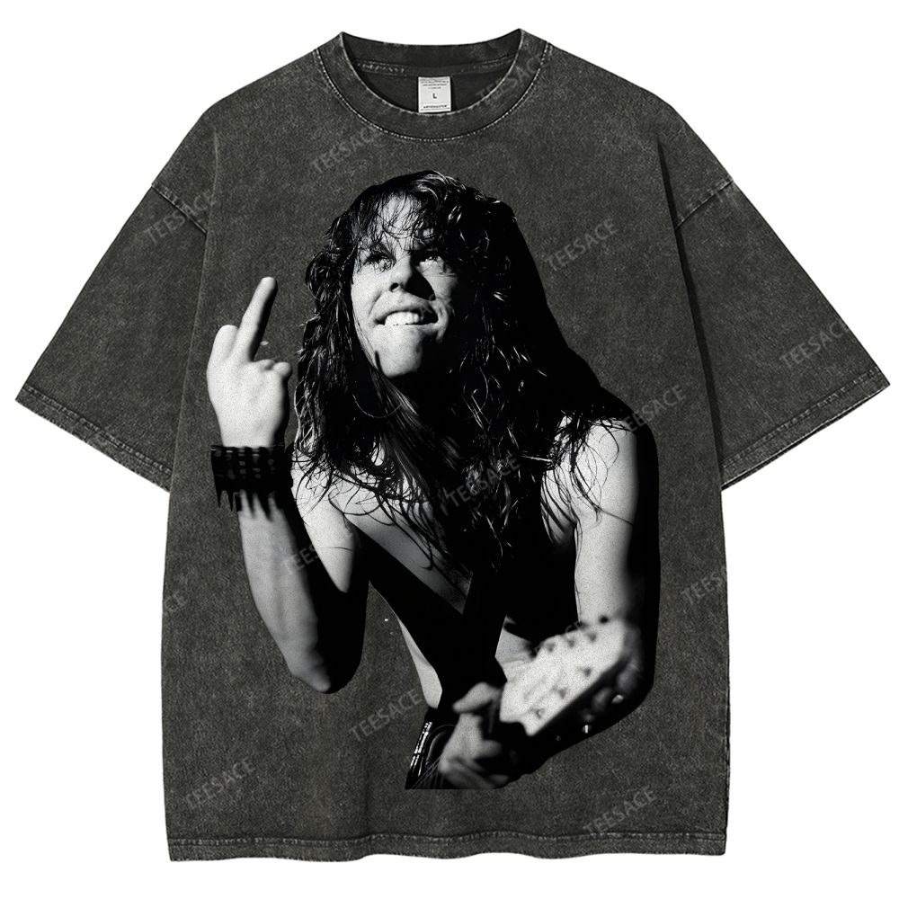 JAMES HETFIELD Unisex Fit Washed T-Shirt 