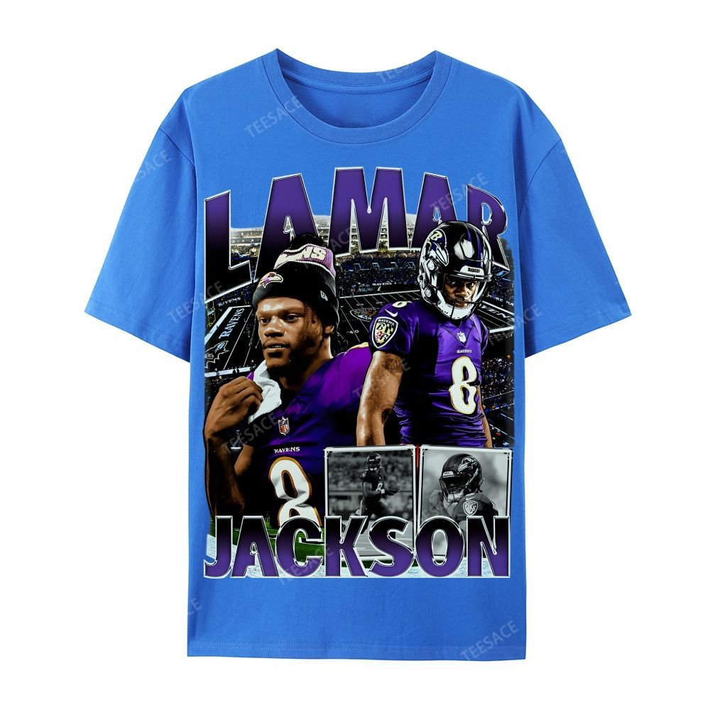 Unisex-Adult Ultra Cotton  T-Shirt Graphic  Lamar Jackson Tee