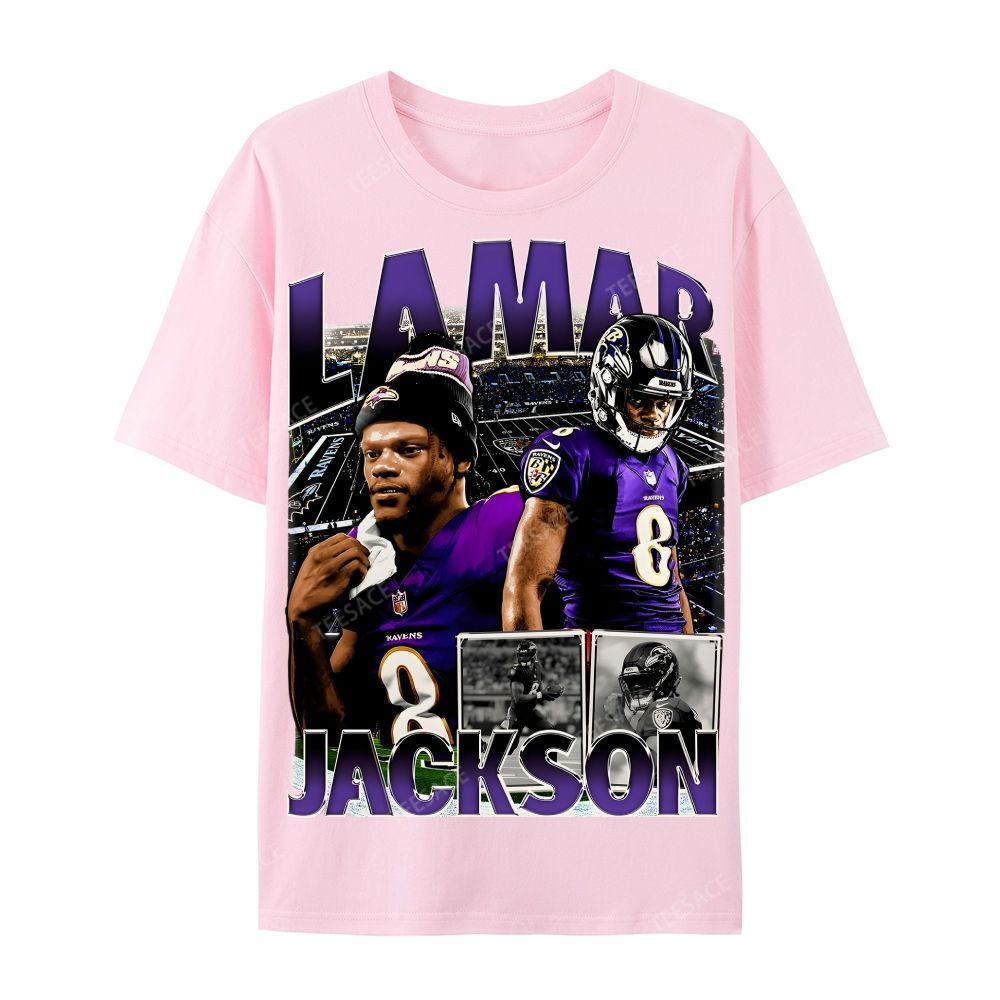 Unisex-Adult Ultra Cotton  T-Shirt Graphic  Lamar Jackson Tee
