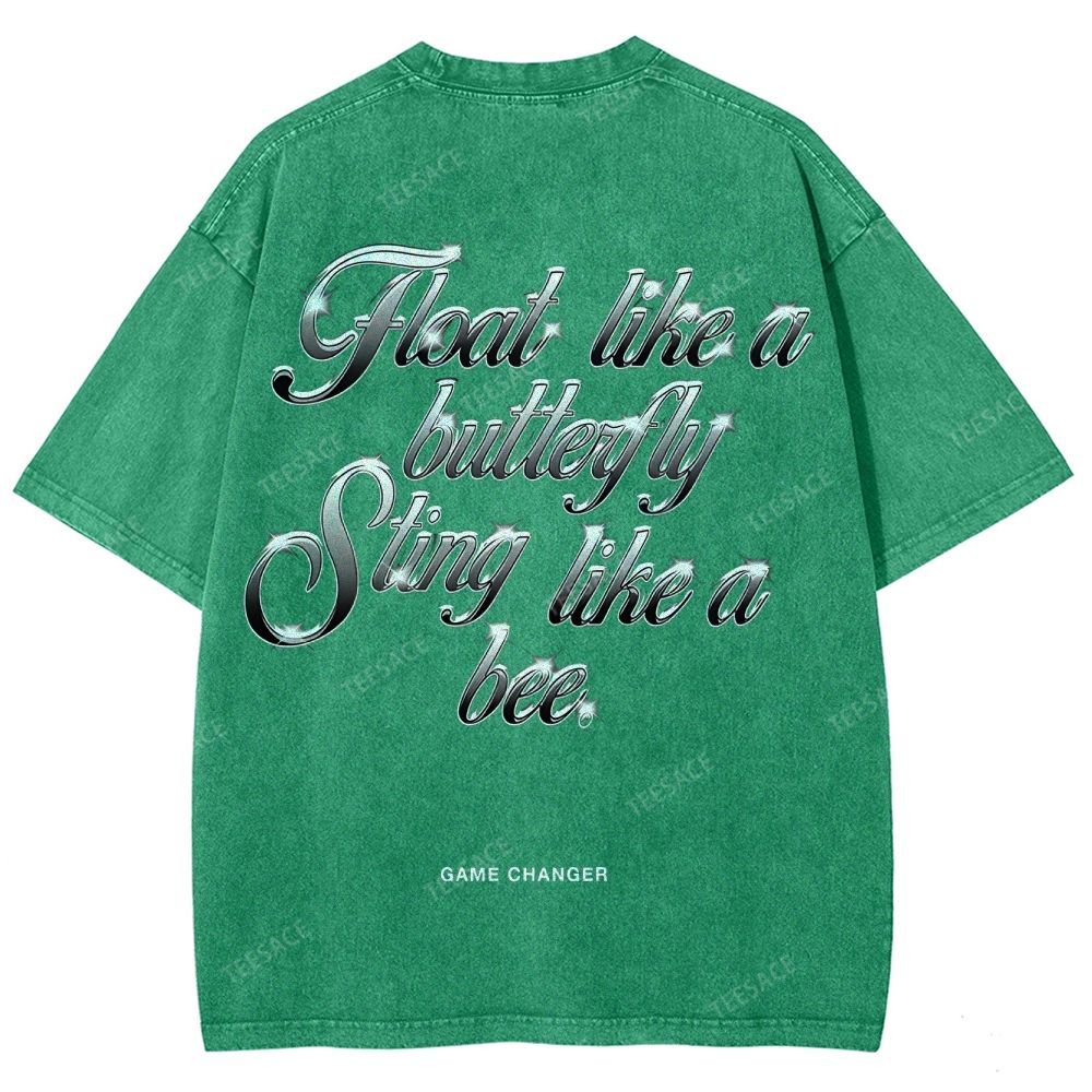 Unisex-Adult Ultra Cotton Washed T-Shirt Graphic  MUHAMMAD ALI TEE - [DS]