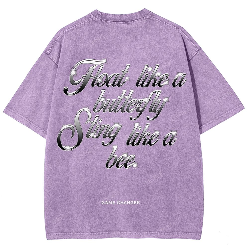 Unisex-Adult Ultra Cotton Washed T-Shirt Graphic  MUHAMMAD ALI TEE - [DS]