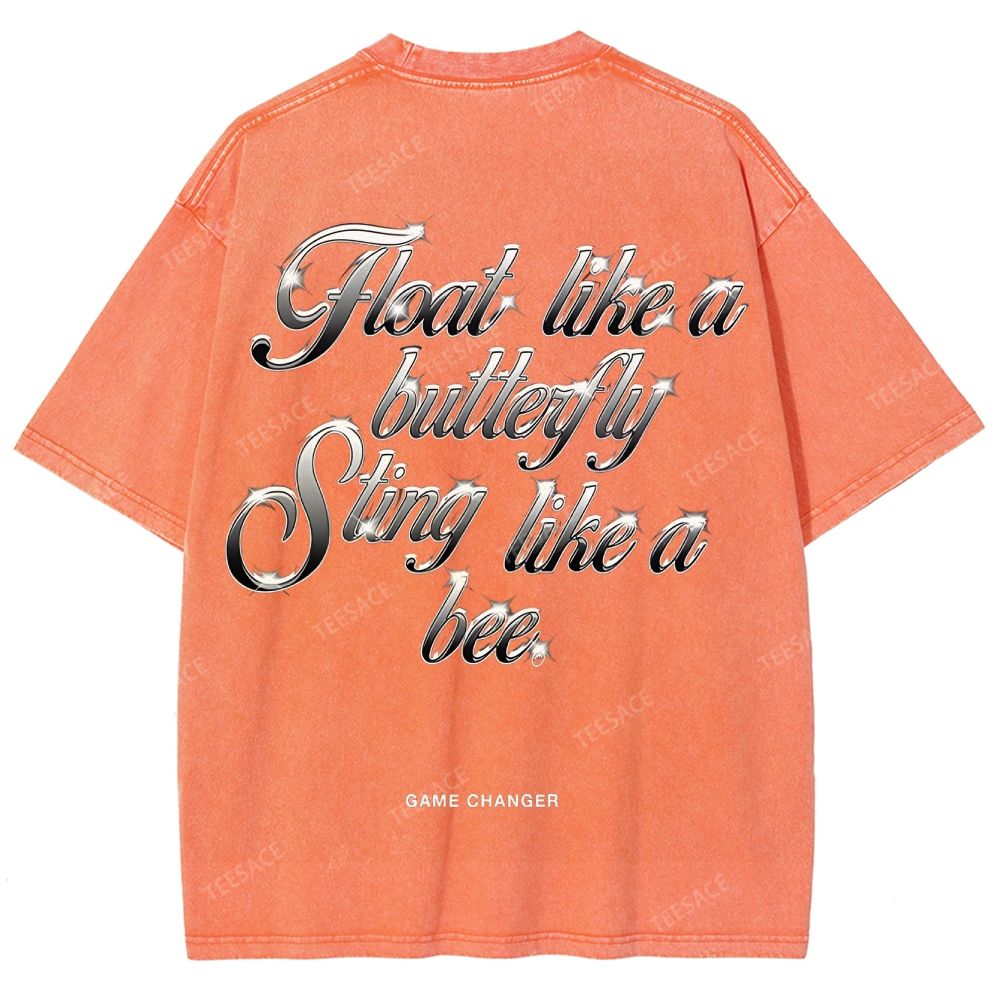 Unisex-Adult Ultra Cotton Washed T-Shirt Graphic  MUHAMMAD ALI TEE - [DS]