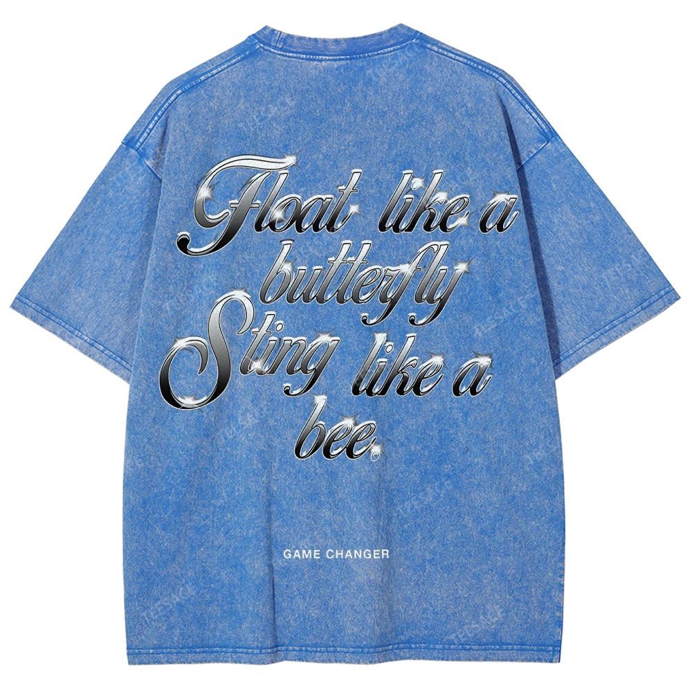 Unisex-Adult Ultra Cotton Washed T-Shirt Graphic  MUHAMMAD ALI TEE - [DS]