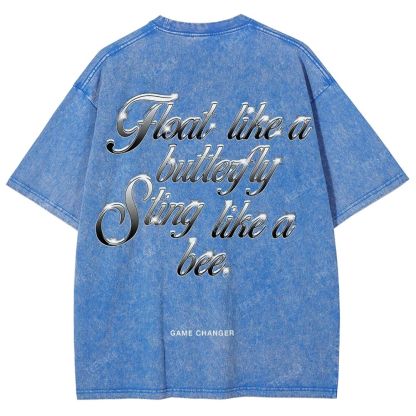 Unisex-Adult Ultra Cotton Washed T-Shirt Graphic  MUHAMMAD ALI TEE - [DS]