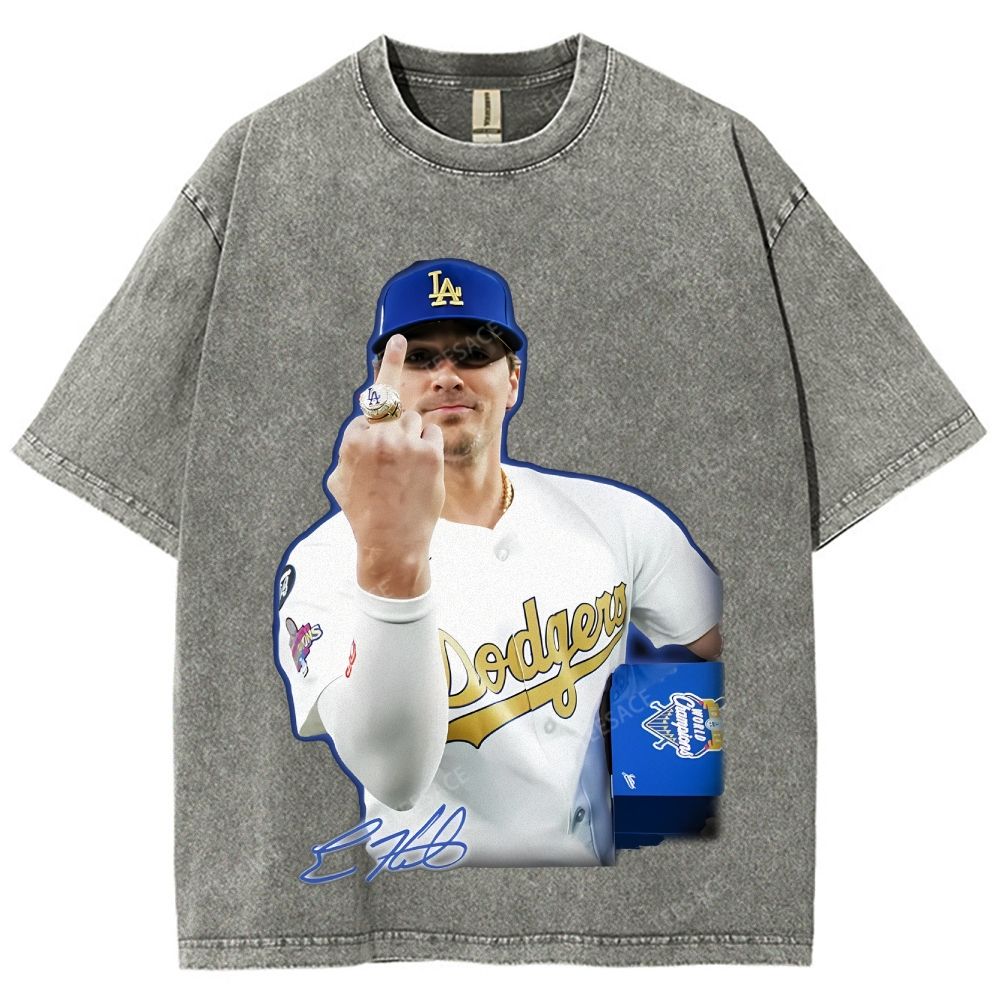 KIKE HERNANDEZ Unisex Fit Washed T-Shirt V2 