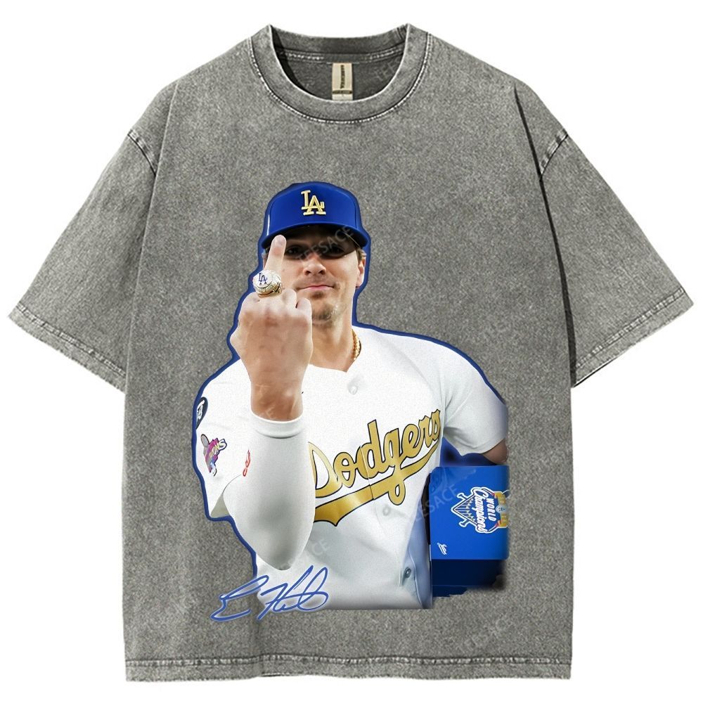 KIKE HERNANDEZ Unisex Fit Washed T-Shirt V2 