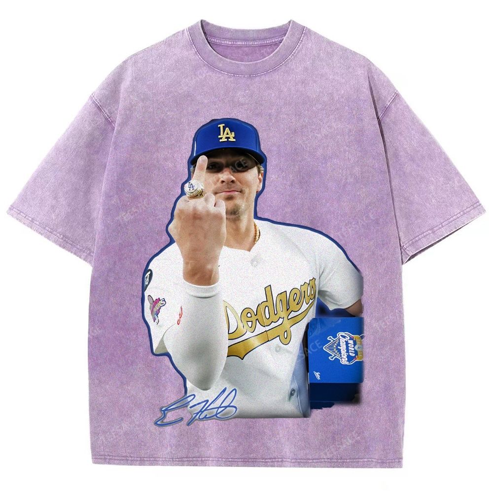 KIKE HERNANDEZ Unisex Fit Washed T-Shirt V2 