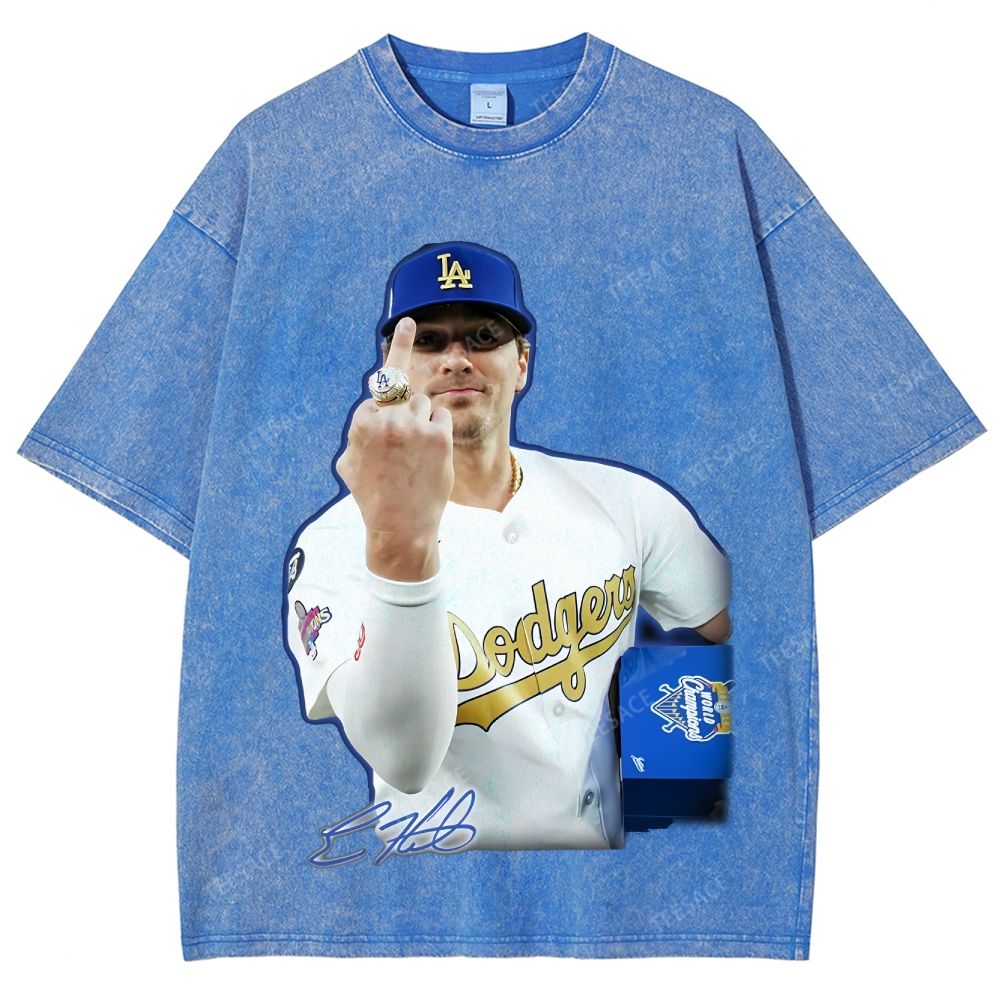 KIKE HERNANDEZ Unisex Fit Washed T-Shirt V2 