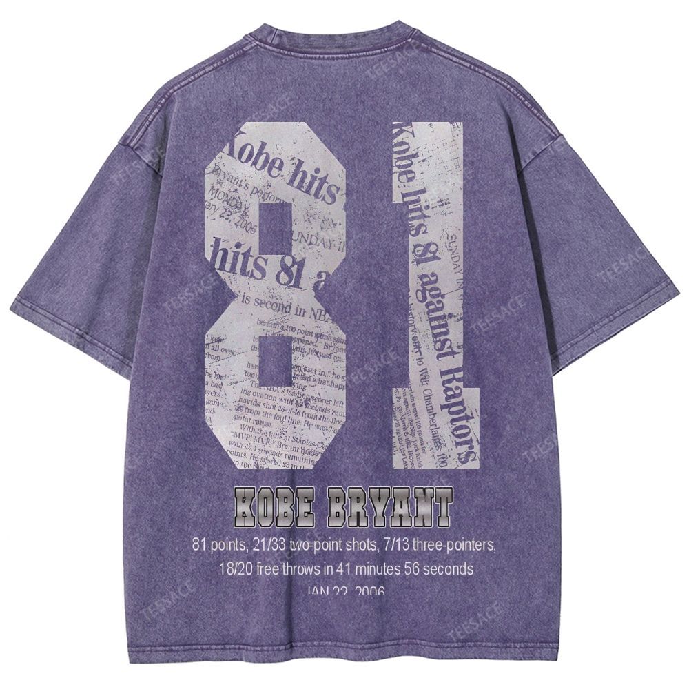 81-KOBE Unisex Fit Washed T-Shirt  