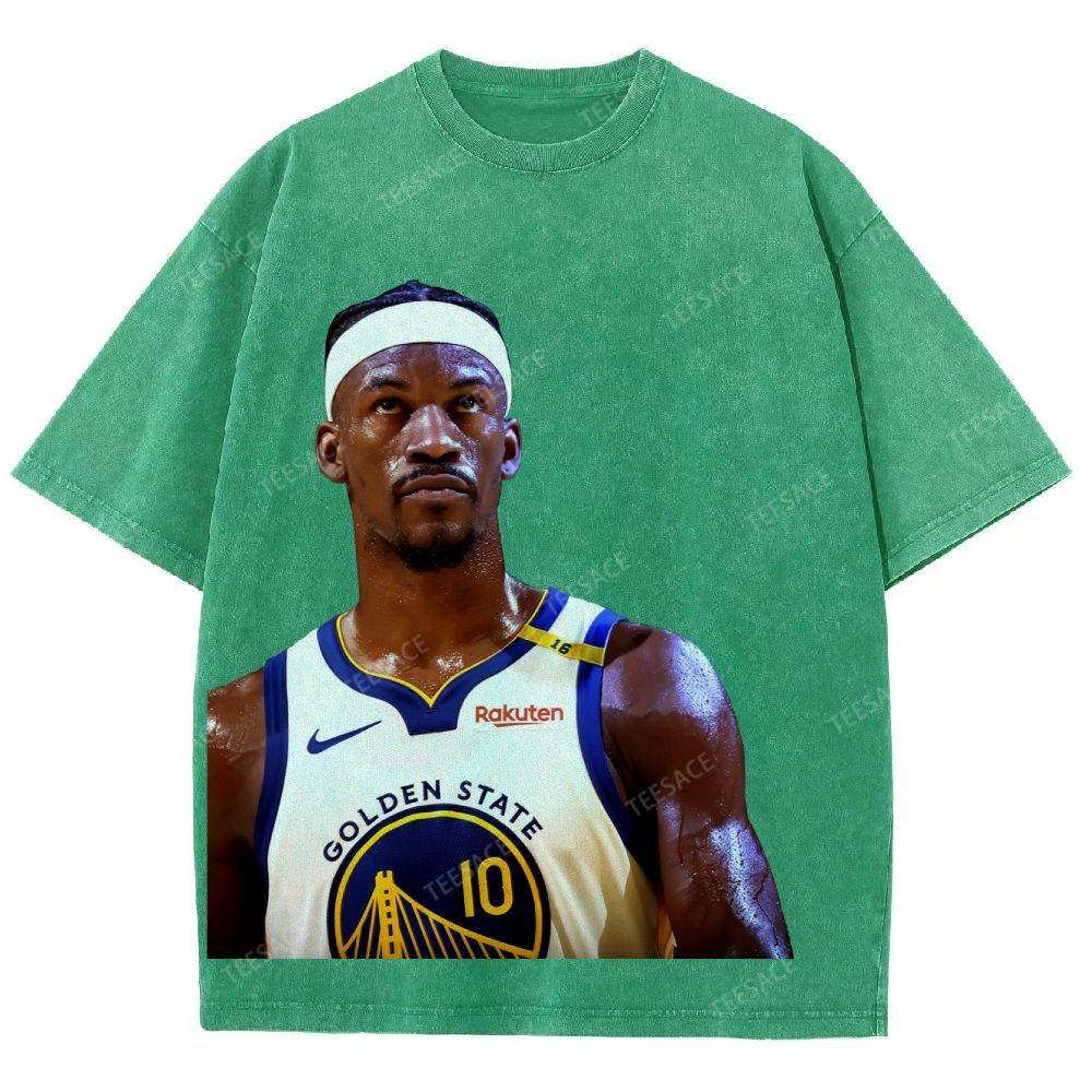 Playoffs Golden State Warriors-Jimmy Butler Unisex Fit Washed T-Shirt 