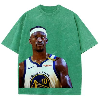 Playoffs Golden State Warriors-Jimmy Butler Unisex Fit Washed T-Shirt 