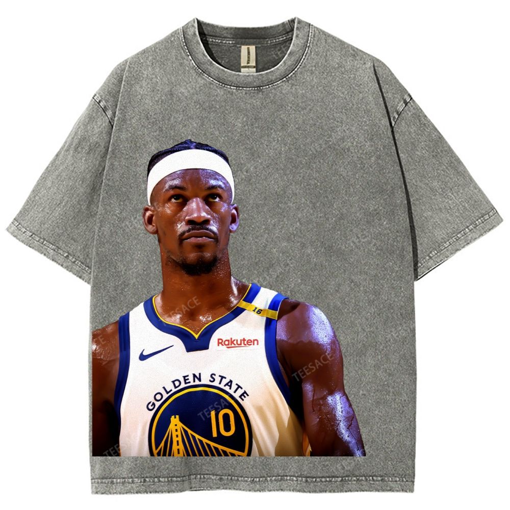 Playoffs Golden State Warriors-Jimmy Butler Unisex Fit Washed T-Shirt 