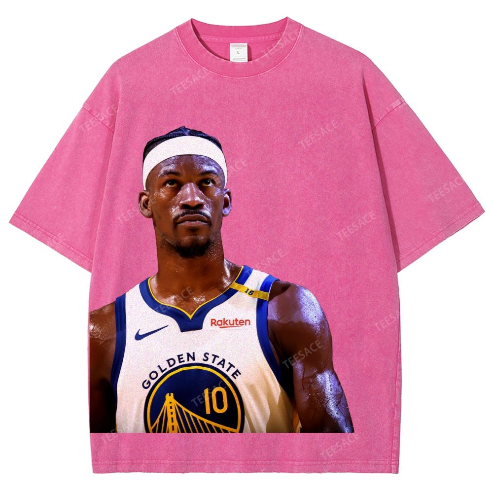 Playoffs Golden State Warriors-Jimmy Butler Unisex Fit Washed T-Shirt 