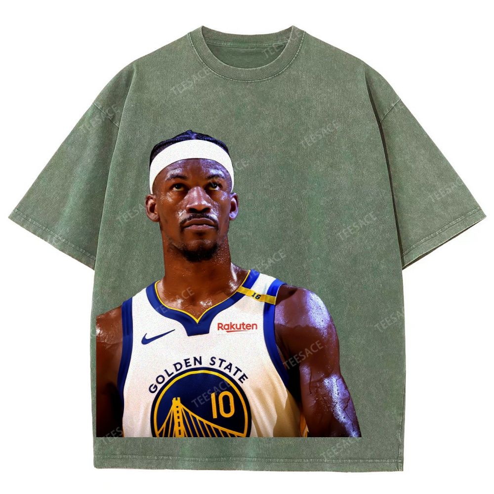 Playoffs Golden State Warriors-Jimmy Butler Unisex Fit Washed T-Shirt 
