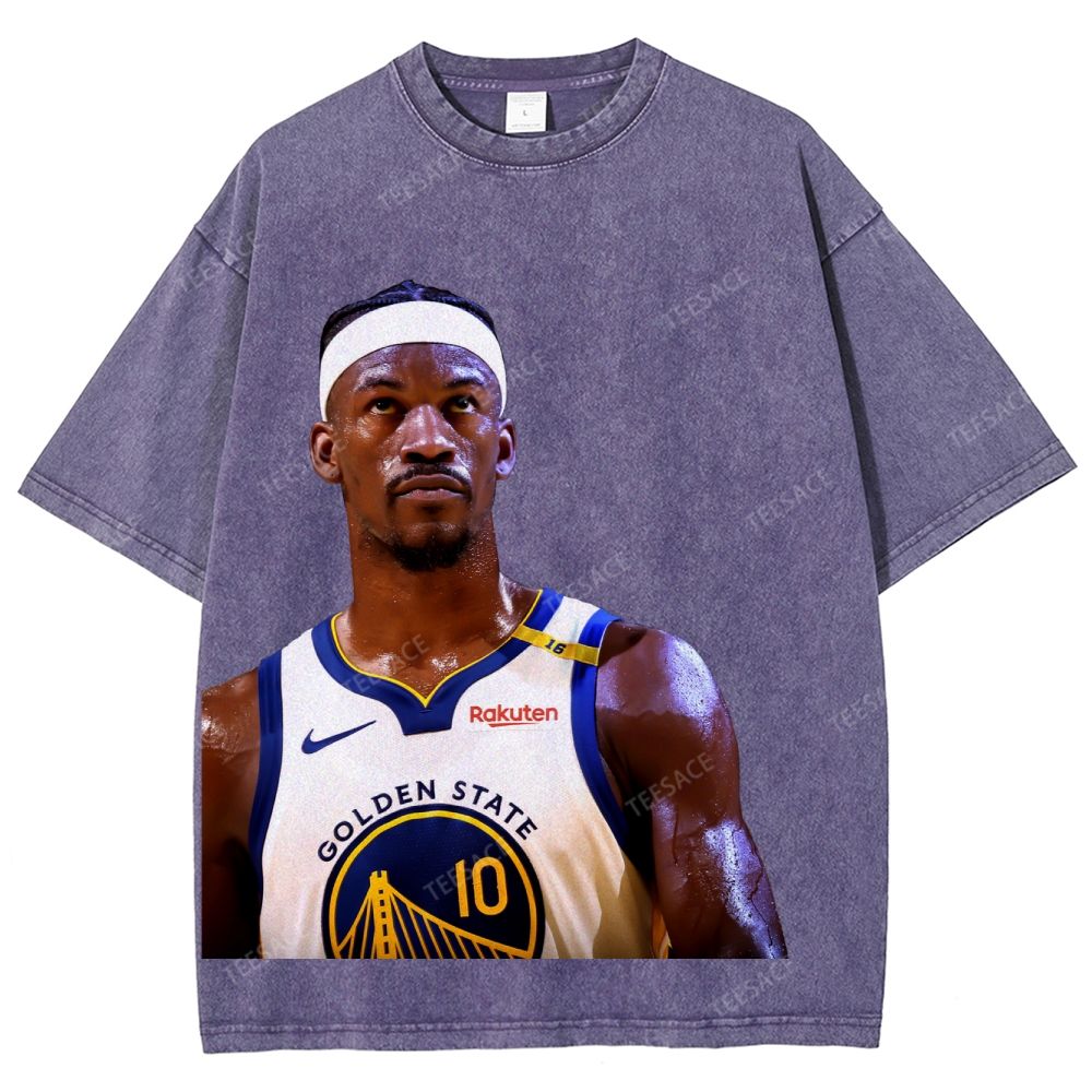 Playoffs Golden State Warriors-Jimmy Butler Unisex Fit Washed T-Shirt 