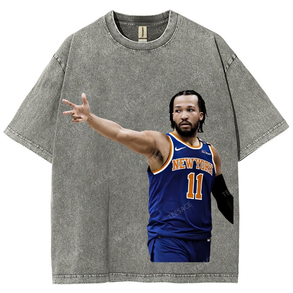 JALEN BRUNSON TEE Unisex Fit Washed T-Shirt 