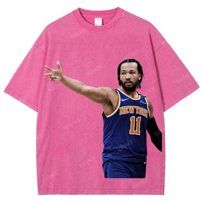JALEN BRUNSON TEE Unisex Fit Washed T-Shirt 