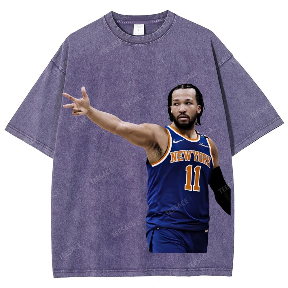 JALEN BRUNSON TEE Unisex Fit Washed T-Shirt 