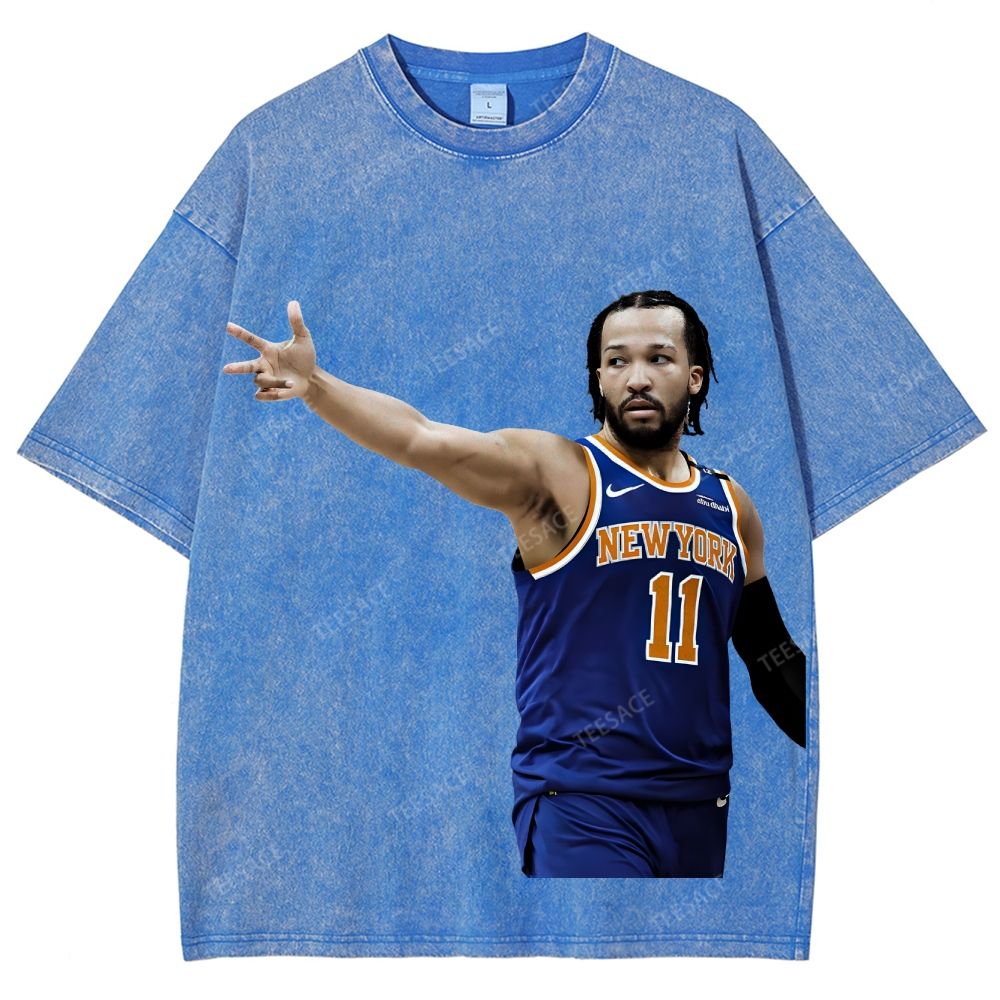 JALEN BRUNSON TEE Unisex Fit Washed T-Shirt 