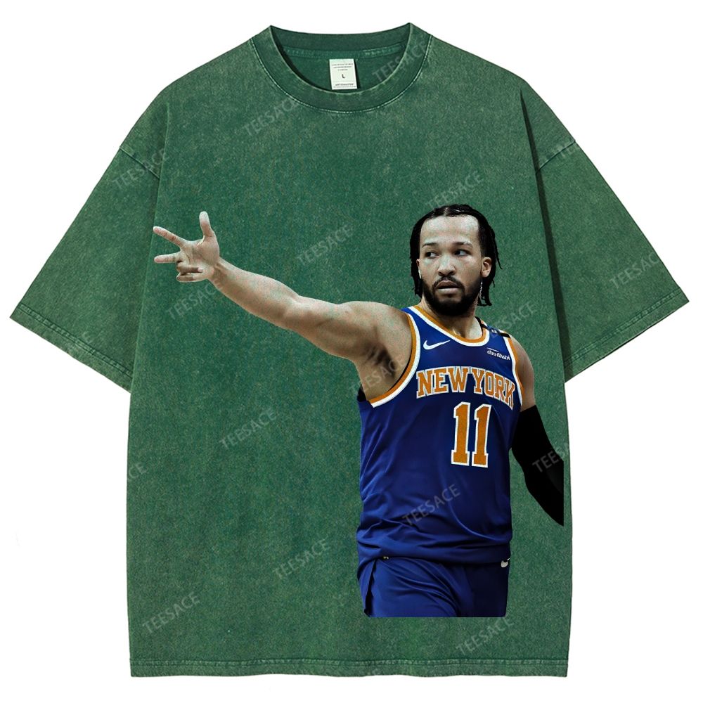 JALEN BRUNSON TEE Unisex Fit Washed T-Shirt 