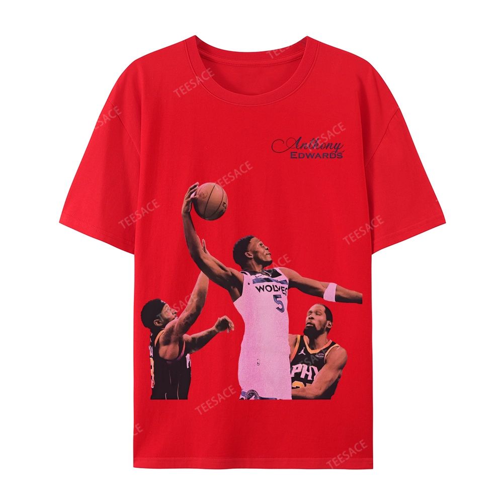 Anthony Edwards Casual Short Sleeve T-Shirt