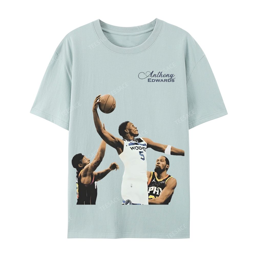 Anthony Edwards Casual Short Sleeve T-Shirt