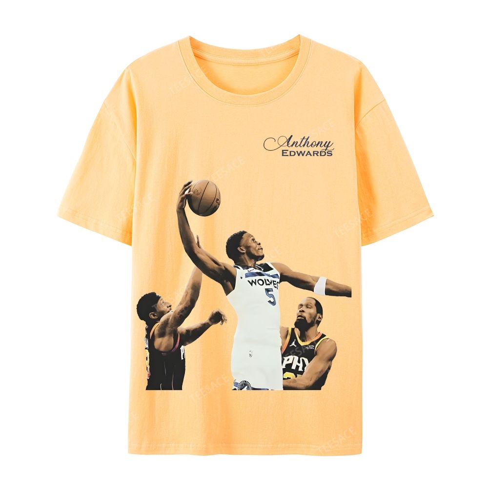 Anthony Edwards Casual Short Sleeve T-Shirt