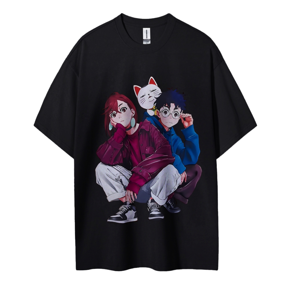 Dandadan Cotton Unisex Round Neck Anime T-Shirt