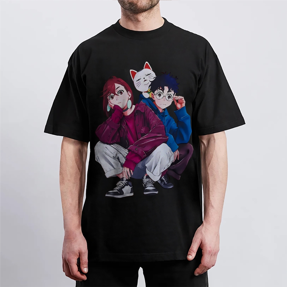 Dandadan Cotton Unisex Round Neck Anime T-Shirt