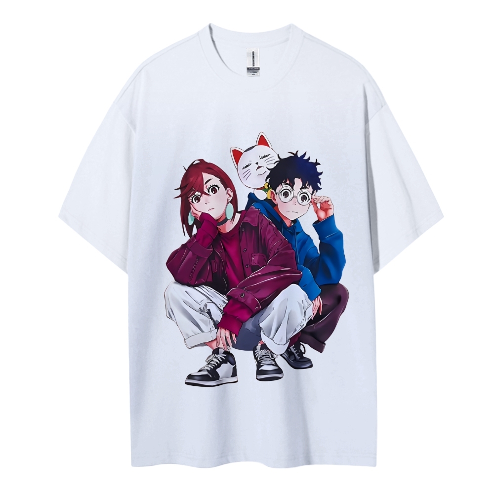 Dandadan Cotton Unisex Round Neck Anime T-Shirt