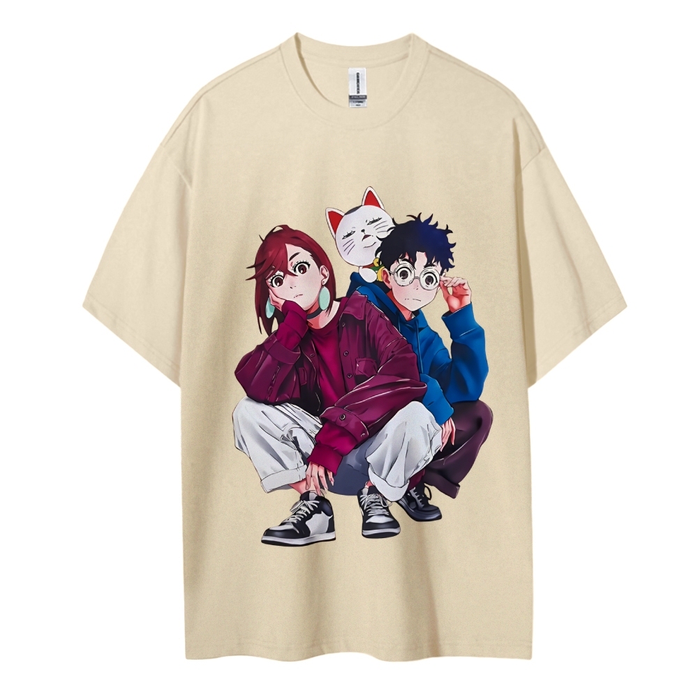 Dandadan Cotton Unisex Round Neck Anime T-Shirt