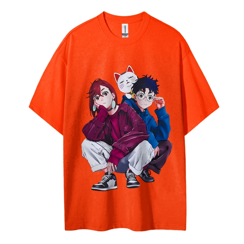 Dandadan Cotton Unisex Round Neck Anime T-Shirt