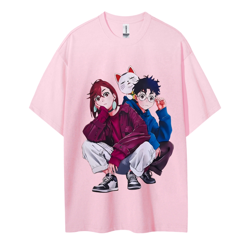 Dandadan Cotton Unisex Round Neck Anime T-Shirt