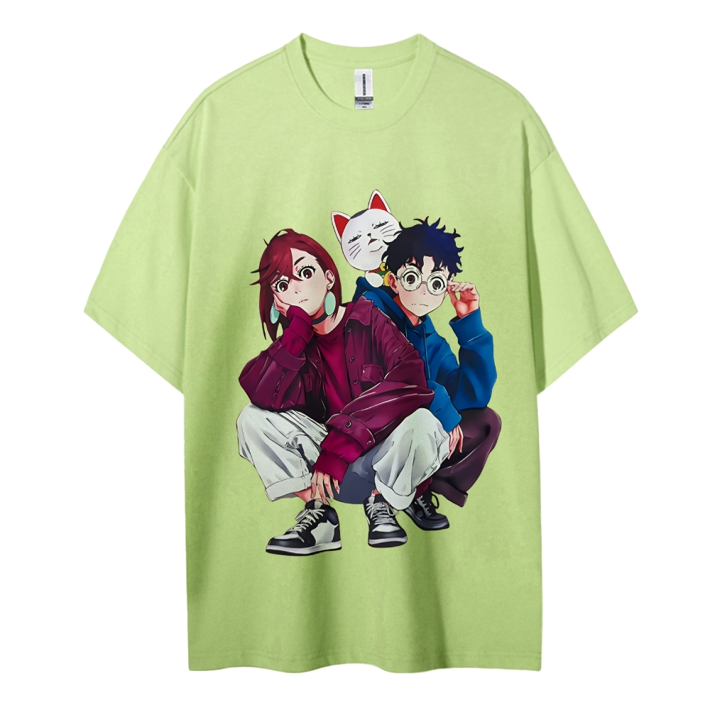 Dandadan Cotton Unisex Round Neck Anime T-Shirt