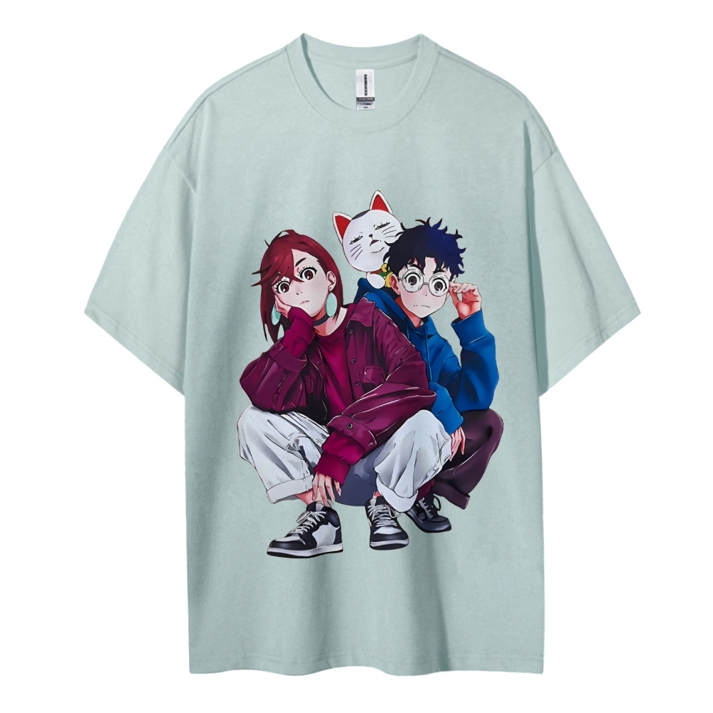 Dandadan Cotton Unisex Round Neck Anime T-Shirt