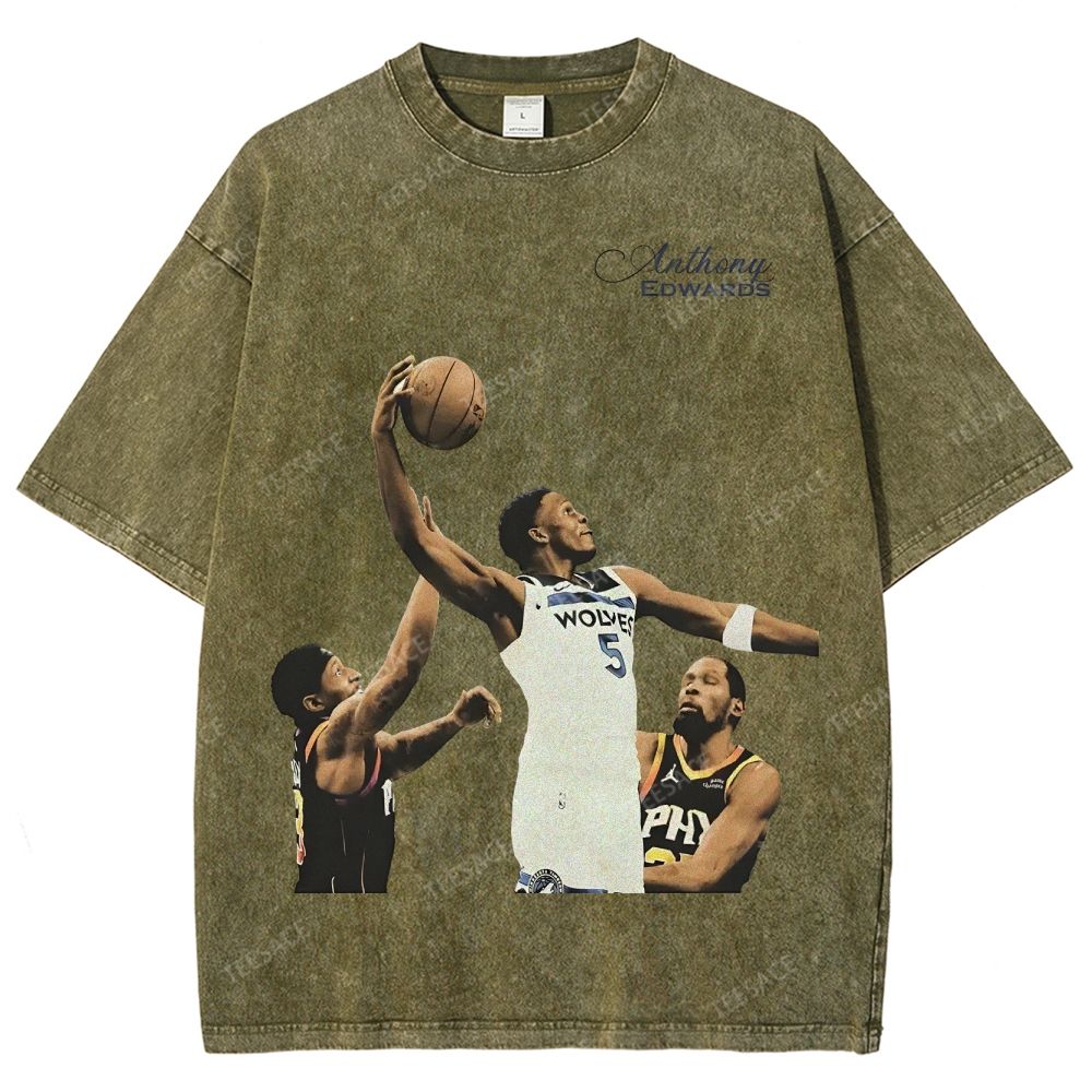 Anthony Edwards Unisex Fit Washed T-Shirt